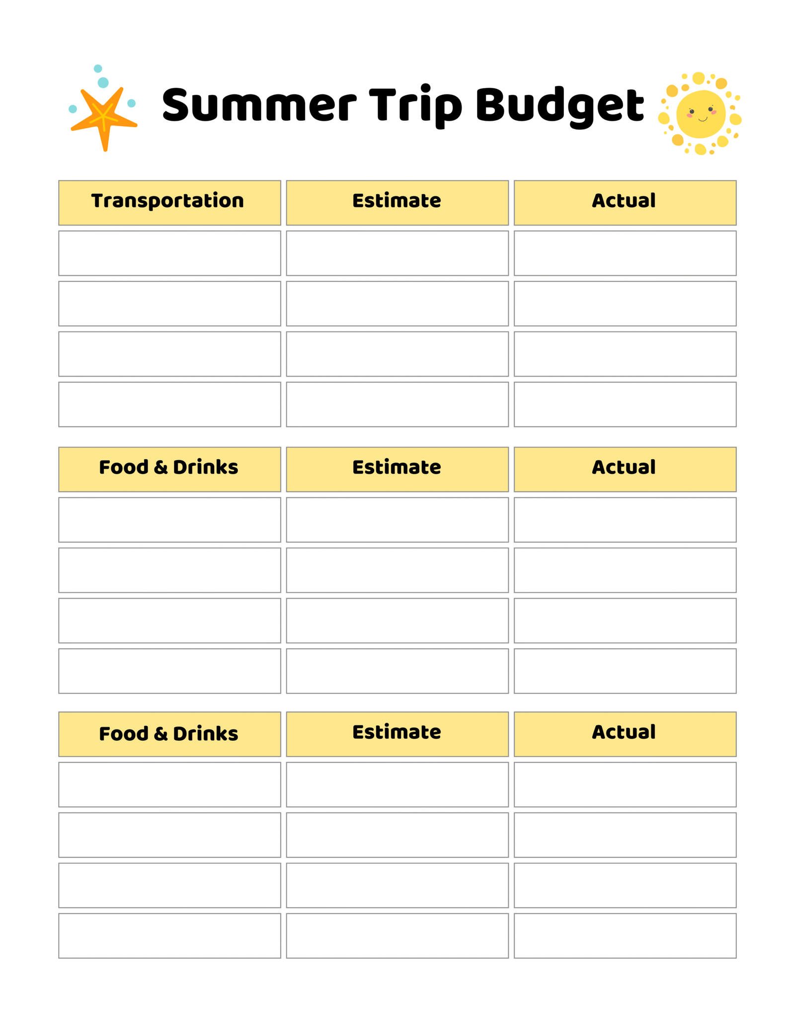 Homeschool Planner — printable planner page