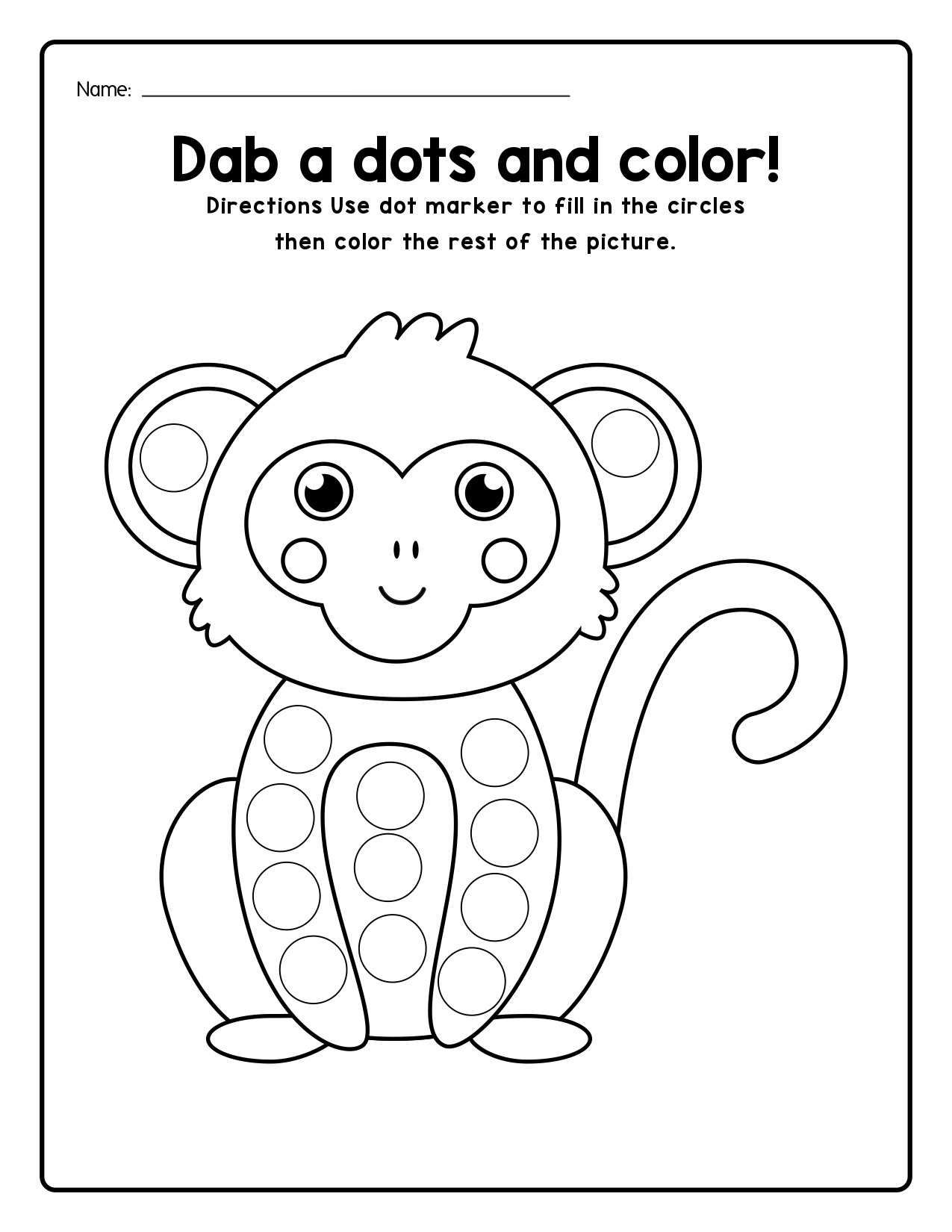 Dot Markers Worksheet Page 26