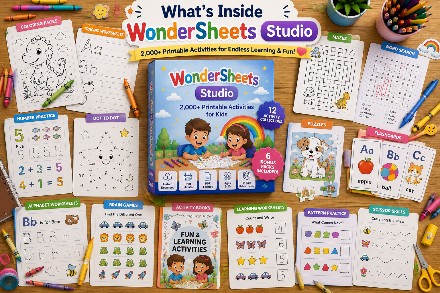 What's Inside WonderSheets Studio