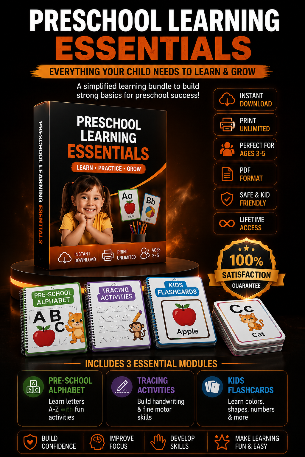 Preschool Learning Essentials Mockup