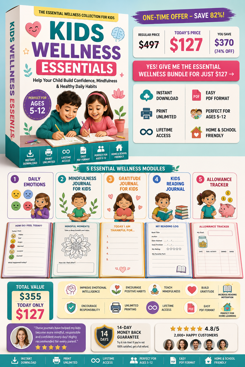 Kids Wellness Essentials Mockup