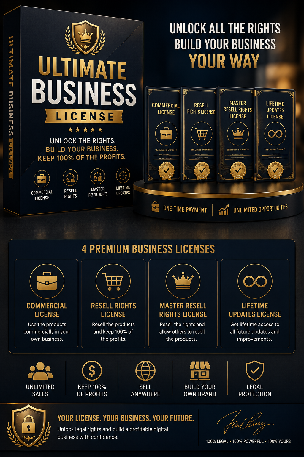 Ultimate Business License Mockup