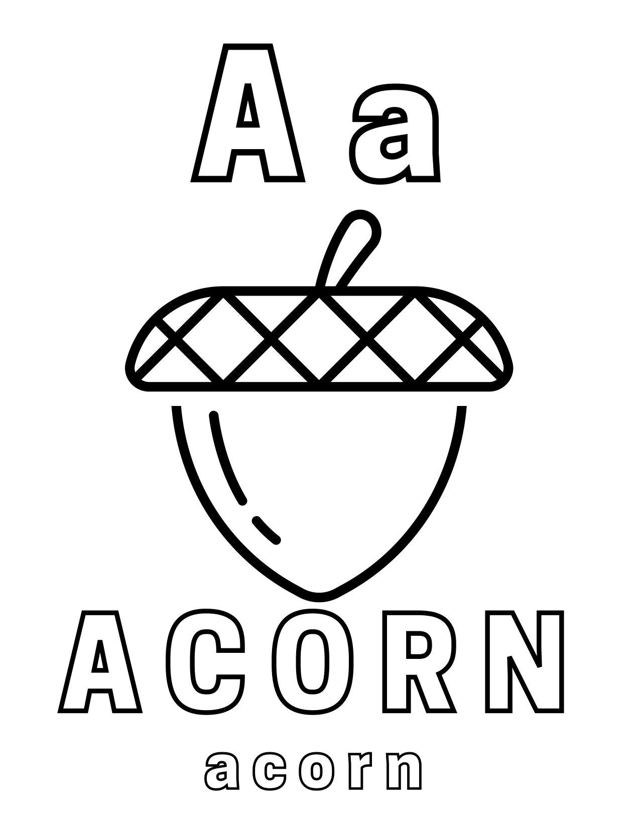 Preschool Alphabet — printable alphabet practice page
