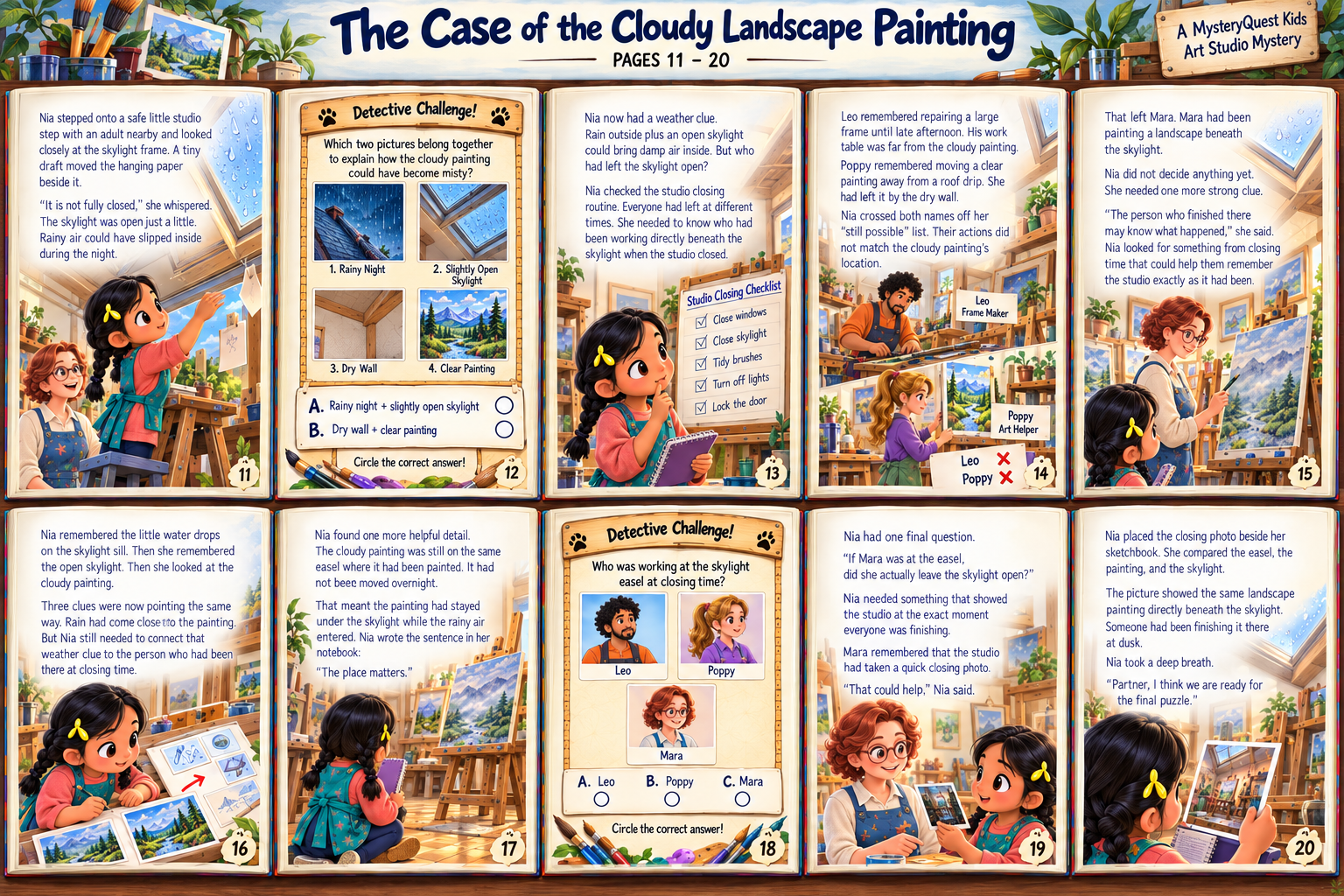 The Case of the Cloudy Landscape Painting — Book Page 2