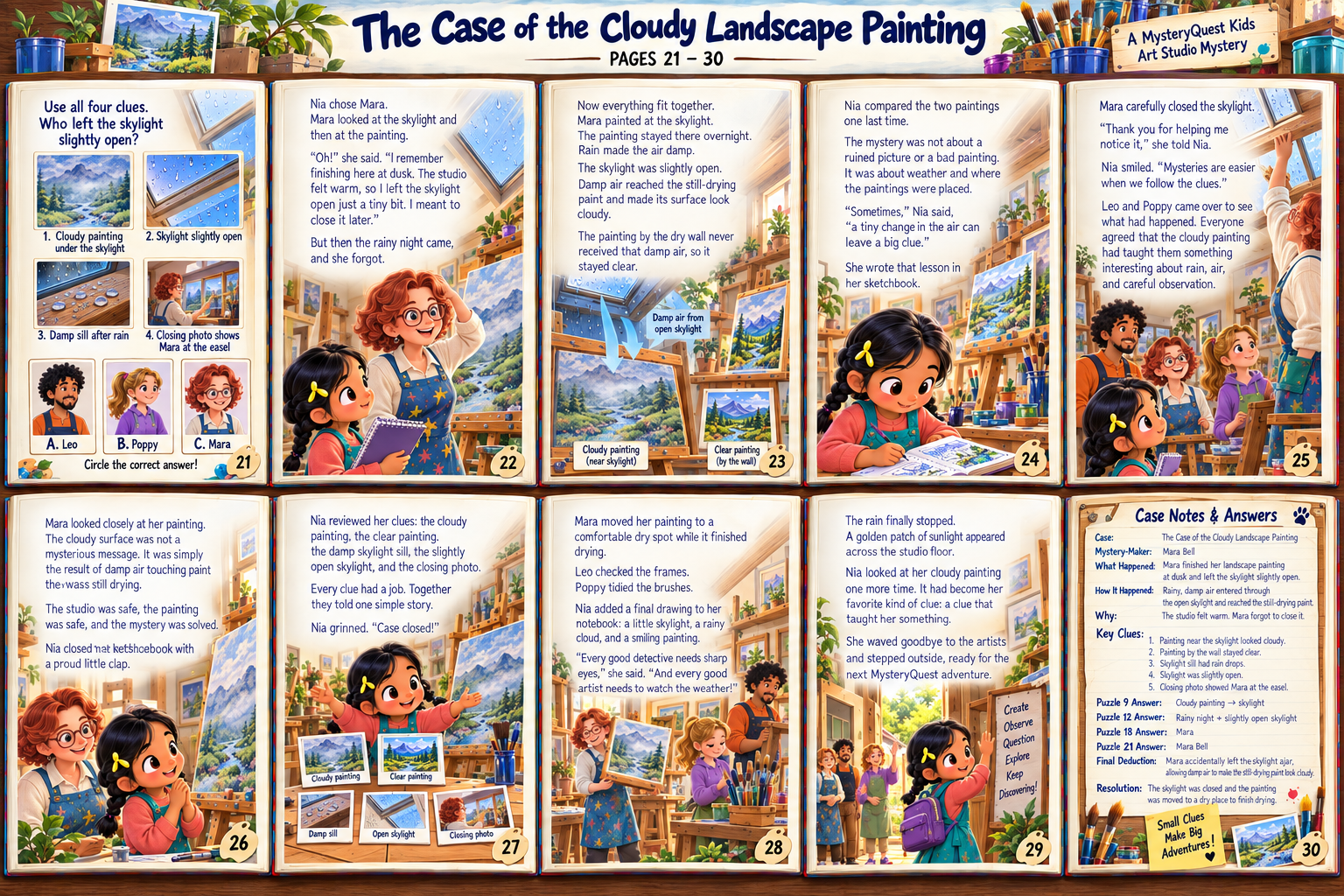 The Case of the Cloudy Landscape Painting — Book Page 3