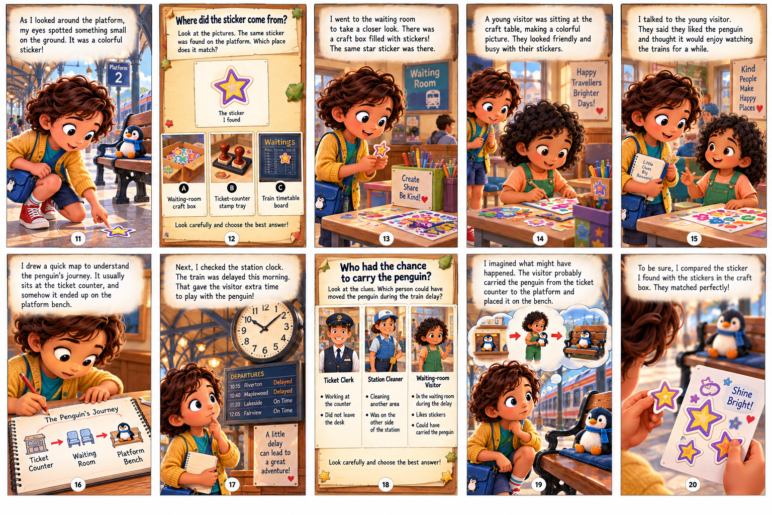 The Secret of the Traveling Toy Penguin — Book Page 2