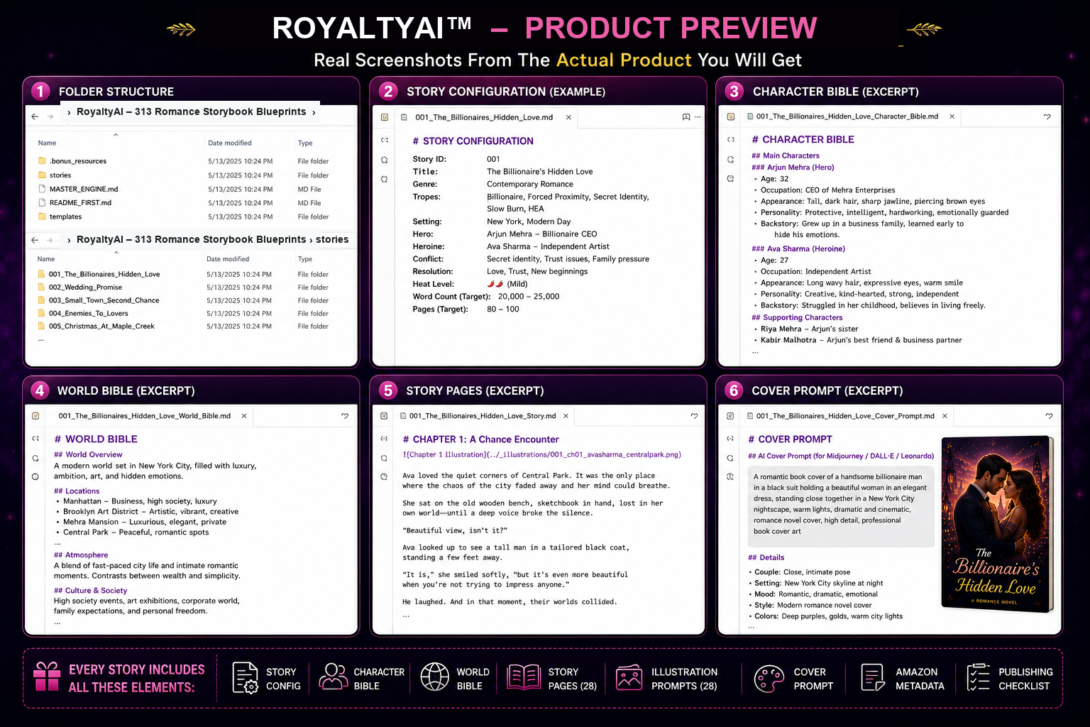 Preview of RoyaltyAI™ folder structure and files