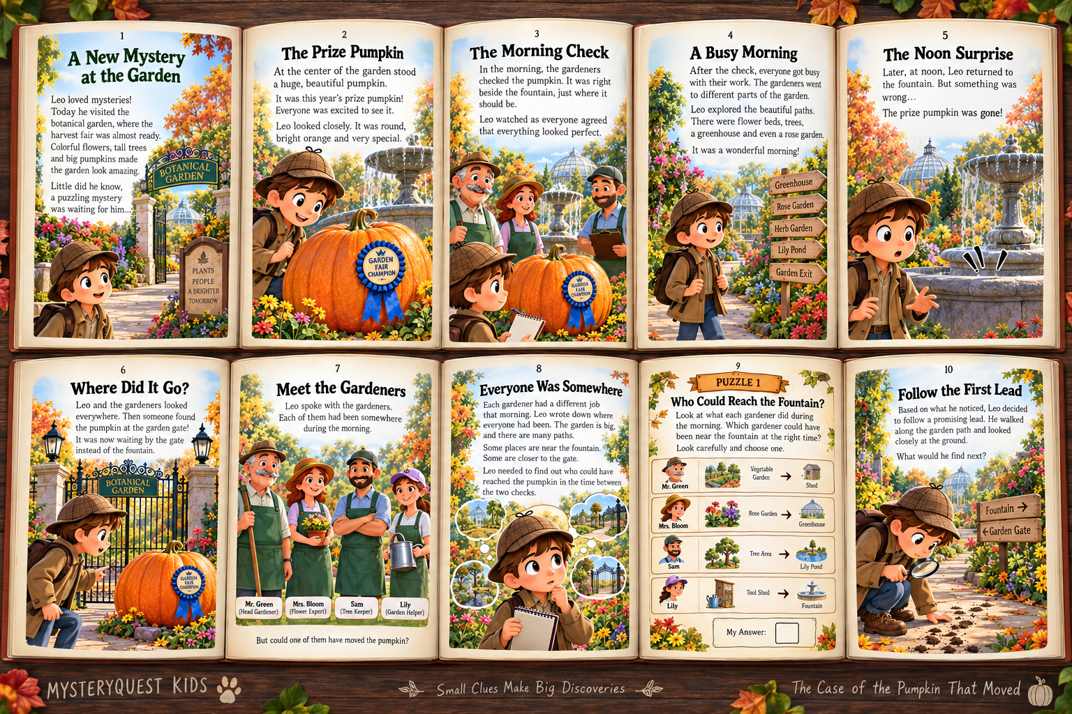 The Case of the Pumpkin — Book Page 1