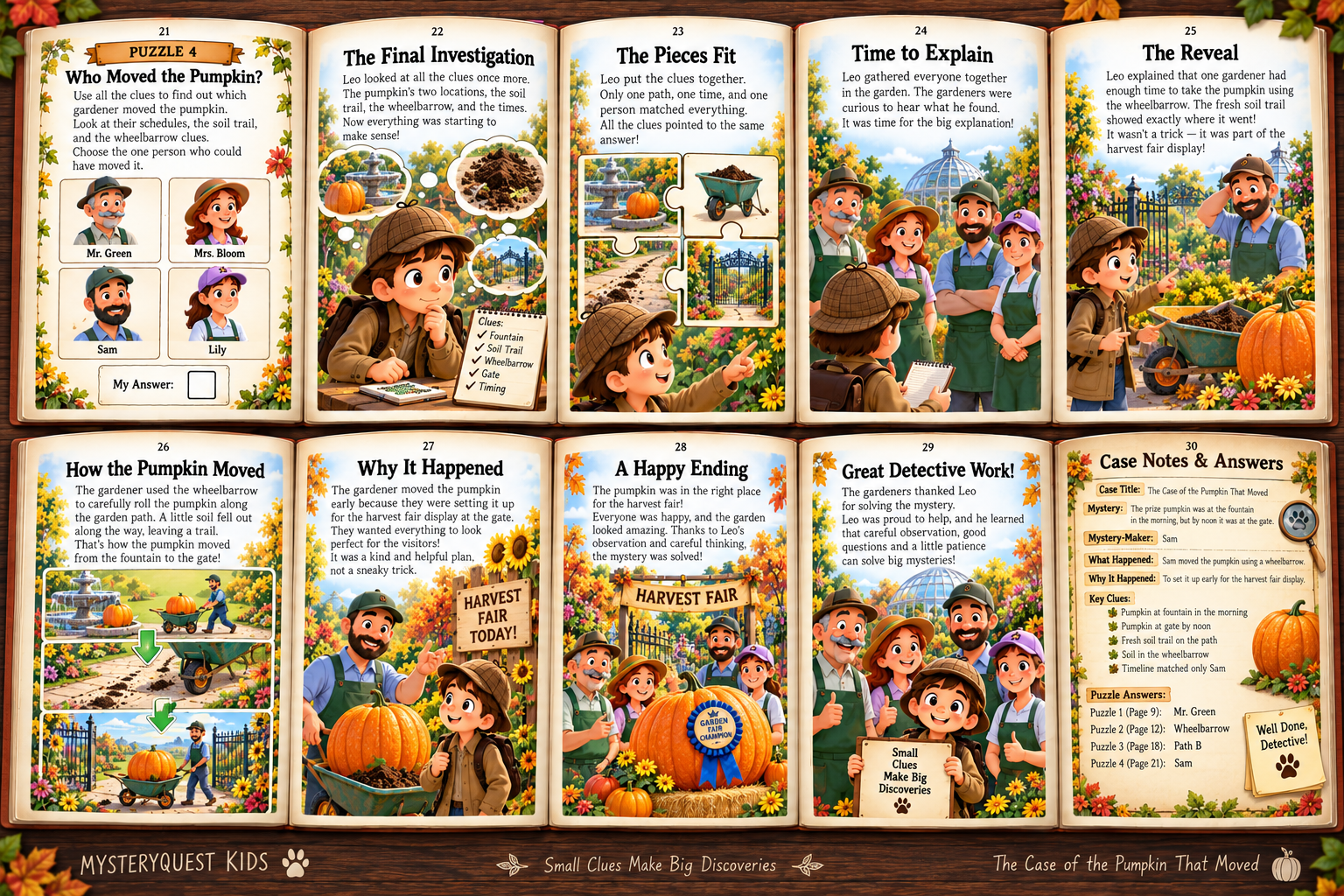 The Case of the Pumpkin — Book Page 3